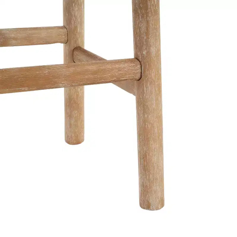 Sgabelli da bancone imbottiti Patsy in legno di gomma moderni e minimalisti (set da 2)