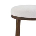 Sgabelli da bancone imbottiti Patsy in legno di gomma moderni e minimalisti (set da 2)