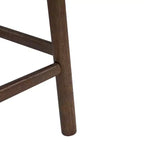 Sgabelli da bancone imbottiti Patsy in legno di gomma moderni e minimalisti (set da 2)