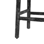 Sgabelli da bancone imbottiti Patsy in legno di gomma moderni e minimalisti (set da 2)