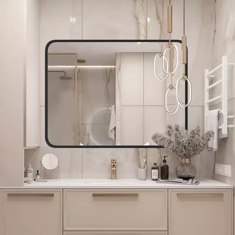 Specchio da bagno con mobiletto - A parete