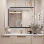 Specchio da bagno con mobiletto - A parete