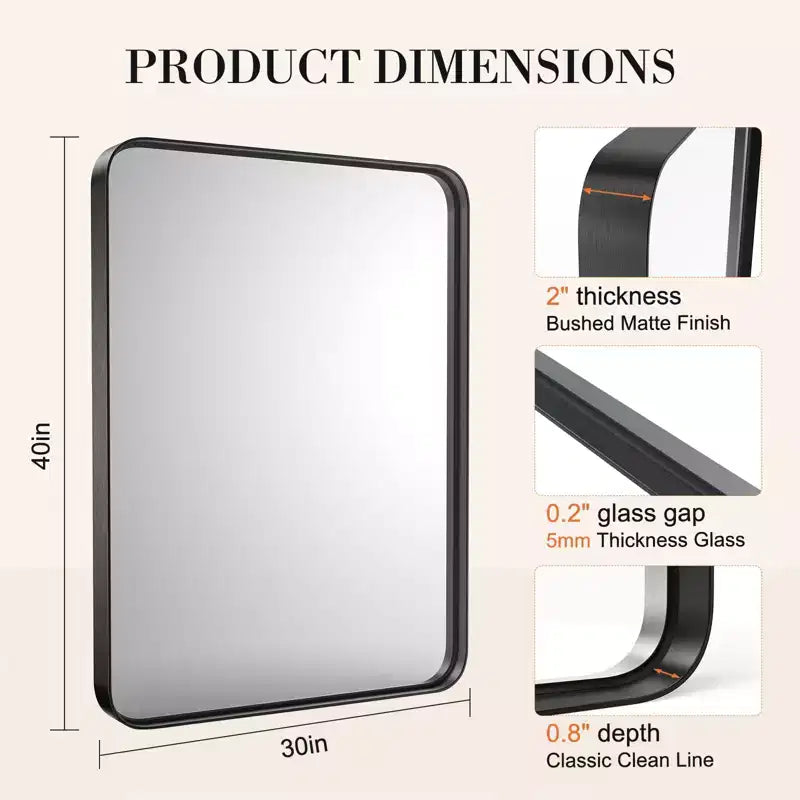 Specchio da bagno con mobiletto - A parete