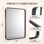 Specchio da bagno con mobiletto - A parete