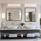 Specchio da bagno con mobiletto - A parete