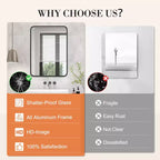 Specchio da bagno con mobiletto - A parete