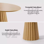 Tavolo da pranzo ovale in legno massello 67x33,5 con elegante base affusolata per 6 persone