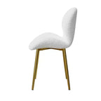Set di 2 sedie da pranzo moderne con gambe in metallo