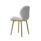 Set di 2 sedie da pranzo moderne con gambe in metallo