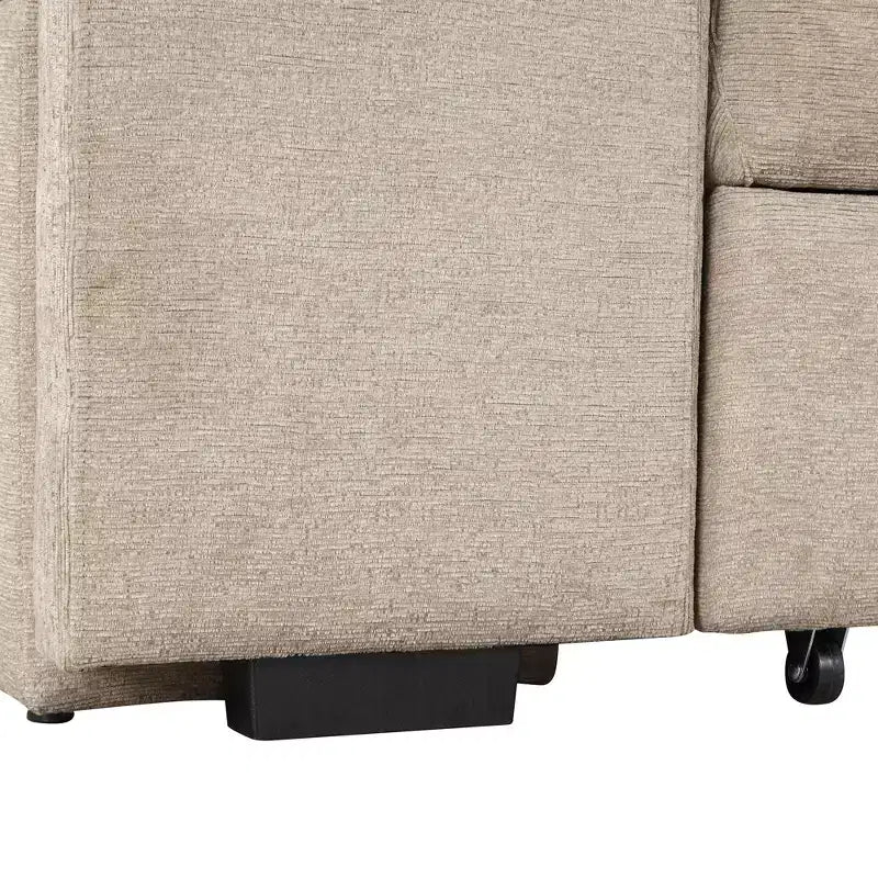 Divano letto sezionale a L reversibile da 104,5 pollici con chaise longue contenitore e 2 pouf - Divano letto convertibile a 3 posti per soggiorno