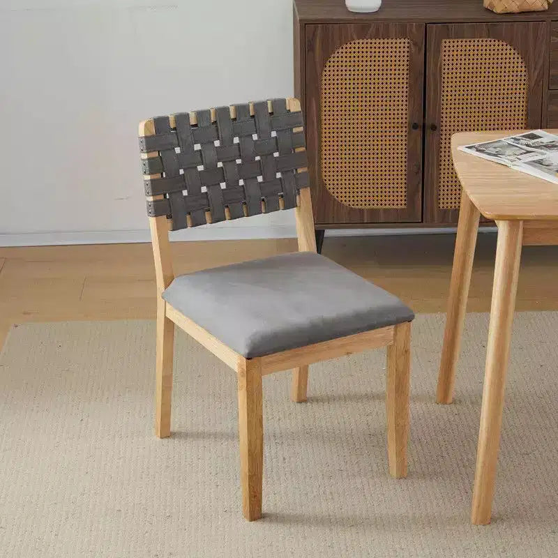 Sedie da pranzo in legno moderne di metà secolo, set da 2