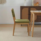Sedie da pranzo in legno moderne di metà secolo, set da 2