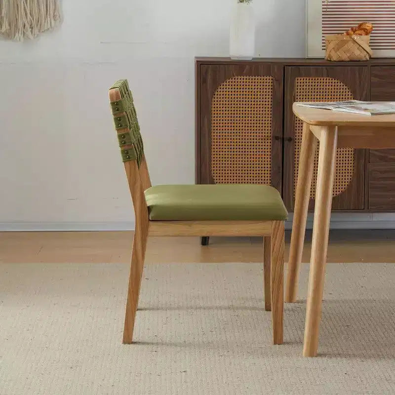 Sedie da pranzo in legno moderne di metà secolo, set da 2