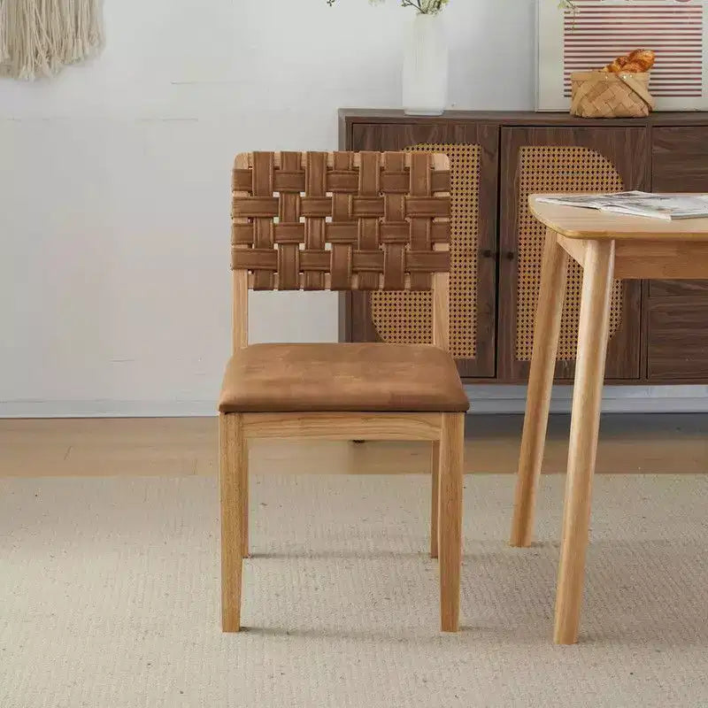 Sedie da pranzo in legno moderne di metà secolo, set da 2