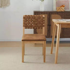Sedie da pranzo in legno moderne di metà secolo, set da 2