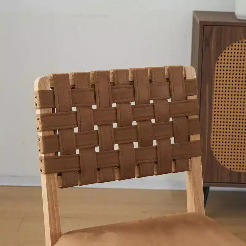 Sedie da pranzo in legno moderne di metà secolo, set da 2