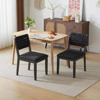 Sedie da pranzo in legno moderne di metà secolo, set da 2