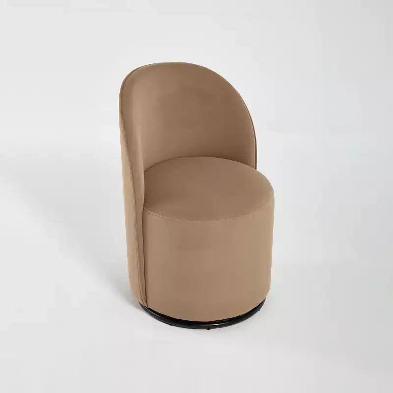 Sedie da pranzo moderne girevoli a 360°, comode sedie da cucina in velluto a botte con cuscini spessi, sedia laterale imbottita per la toeletta della camera da letto