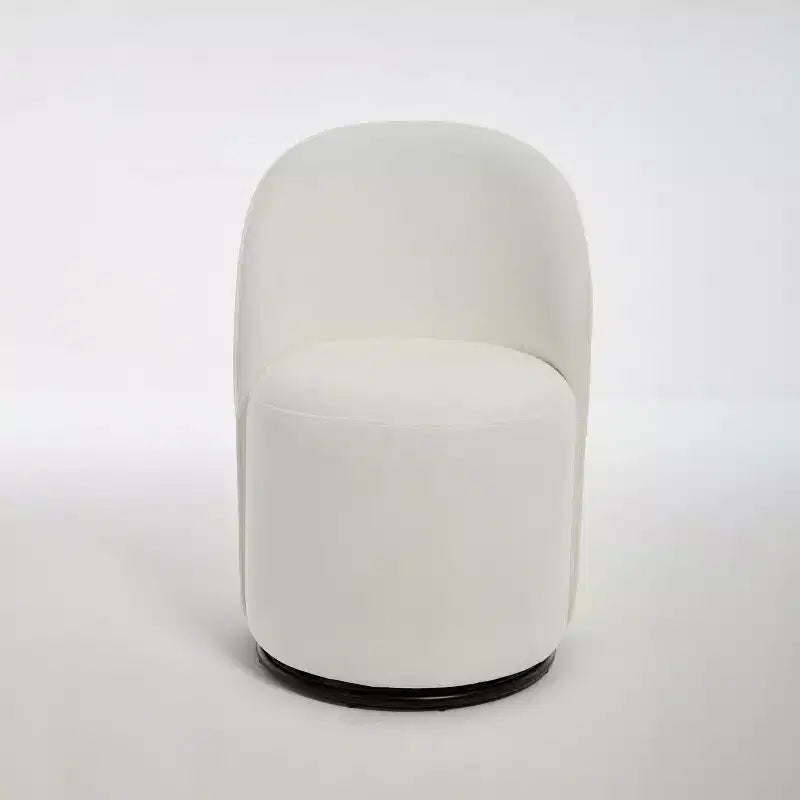 Sedie da pranzo moderne girevoli a 360°, comode sedie da cucina in velluto a botte con cuscini spessi, sedia laterale imbottita per la toeletta della camera da letto