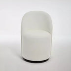 Sedie da pranzo moderne girevoli a 360°, comode sedie da cucina in velluto a botte con cuscini spessi, sedia laterale imbottita per la toeletta della camera da letto