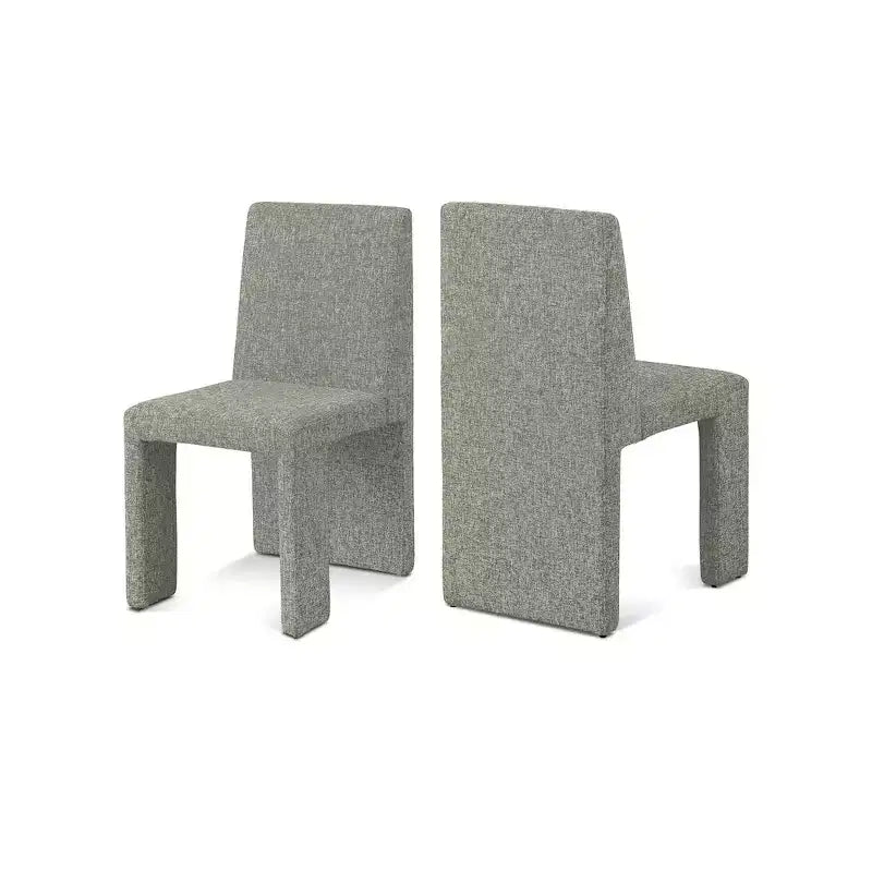 Sedia da pranzo Benson in tessuto effetto lino, set da 2