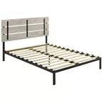 Struttura Letto in Metallo Hayward, Grigio