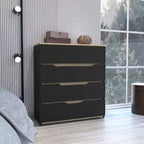 Comò a 4 cassetti Ampio spazio con cassetti spaziosi, Robusto legno ingegnerizzato, Piano superiore per spazi domestici versatili