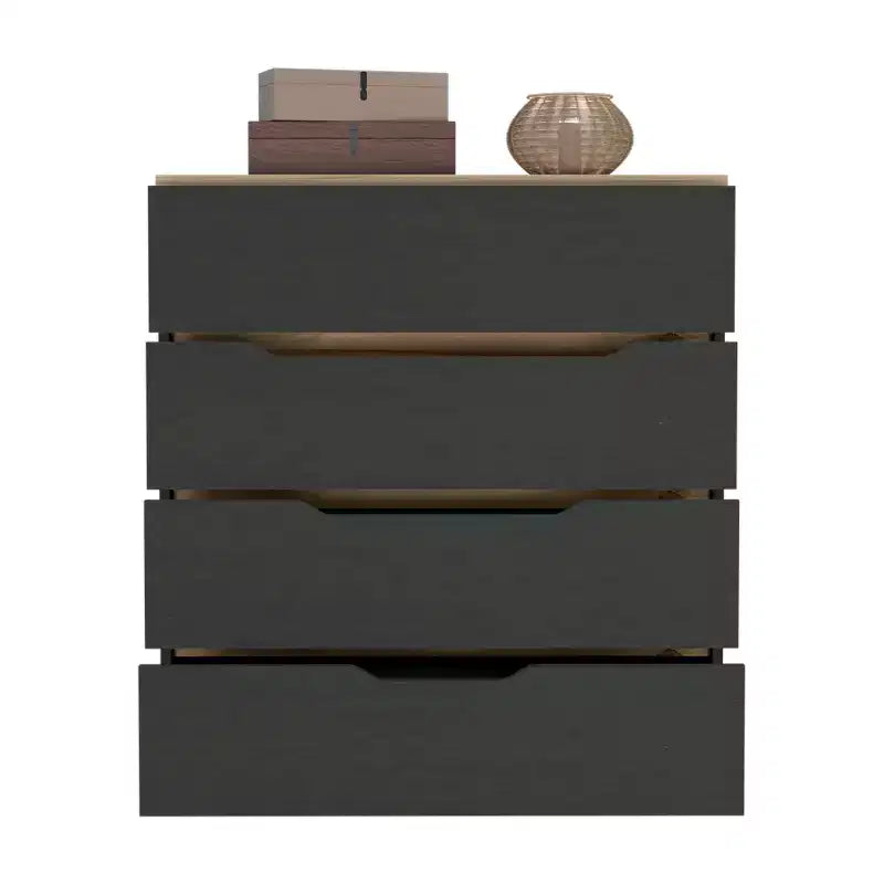 Comò a 4 cassetti Ampio spazio con cassetti spaziosi, Robusto legno ingegnerizzato, Piano superiore per spazi domestici versatili
