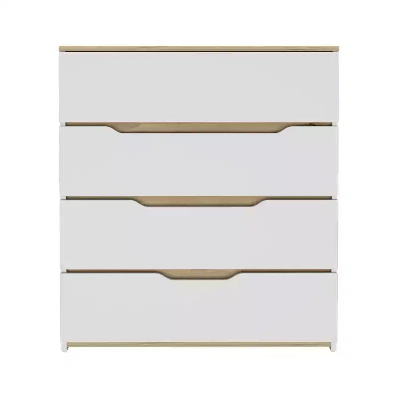 Comò a 4 cassetti Ampio spazio con cassetti spaziosi, Robusto legno ingegnerizzato, Piano superiore per spazi domestici versatili