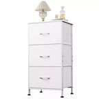 Comodino con 3 cassetti, organizer contenitore in tessuto per camera da letto, corridoio, ingresso, armadi