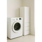 Mobile armadio modulare sottile in legno Elise con cassetti, bianco